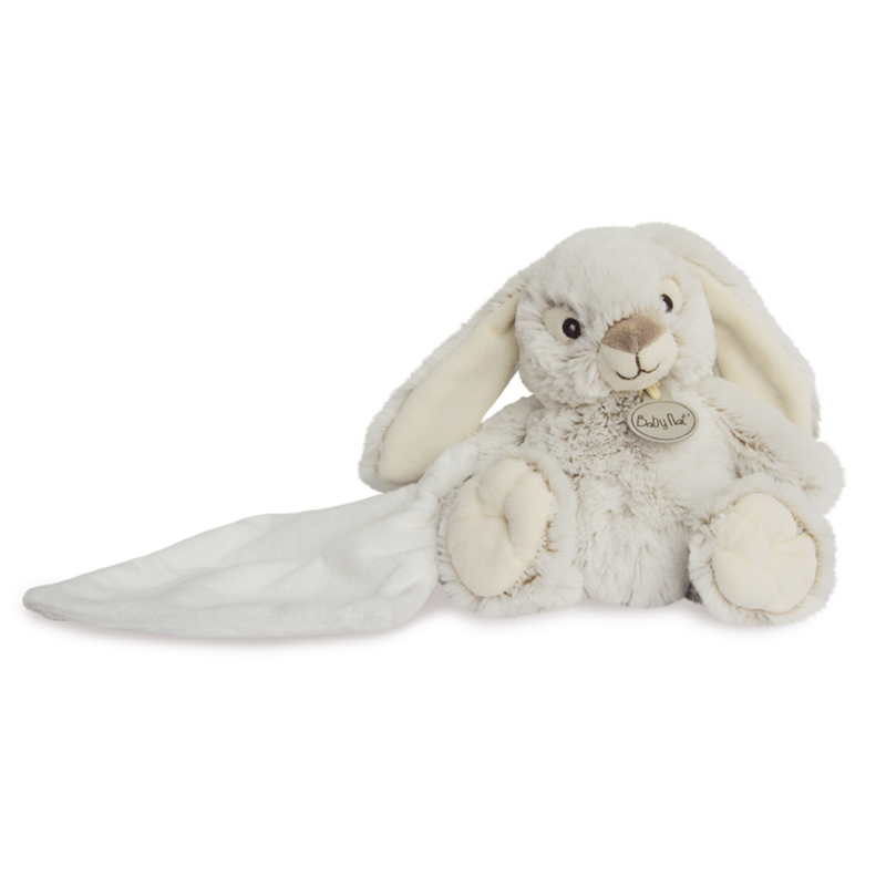 Malow lapin mouchoir gris blanc 